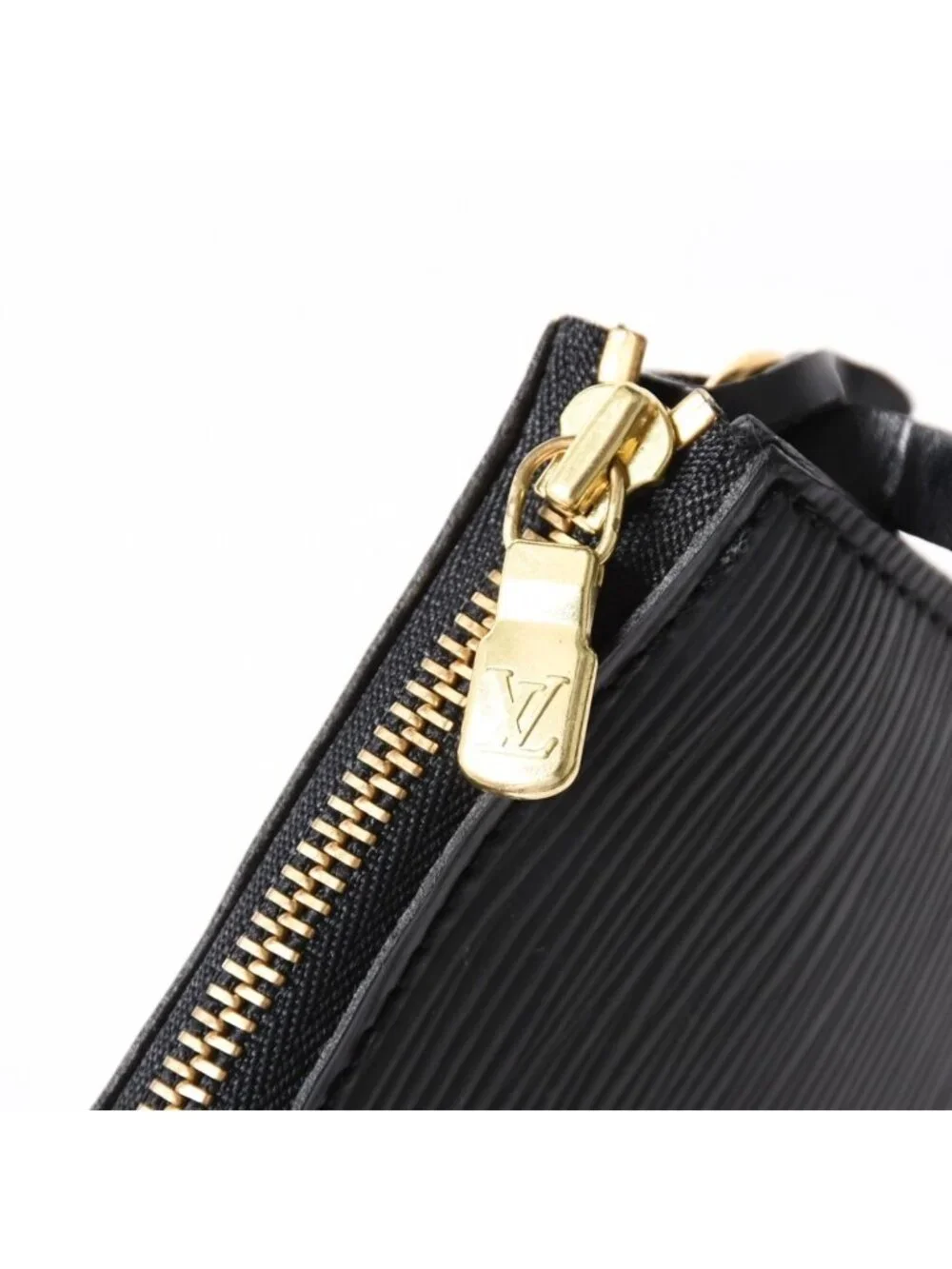 Louis Vuitton Pochette Accessoires Pouch Epi Black Gold